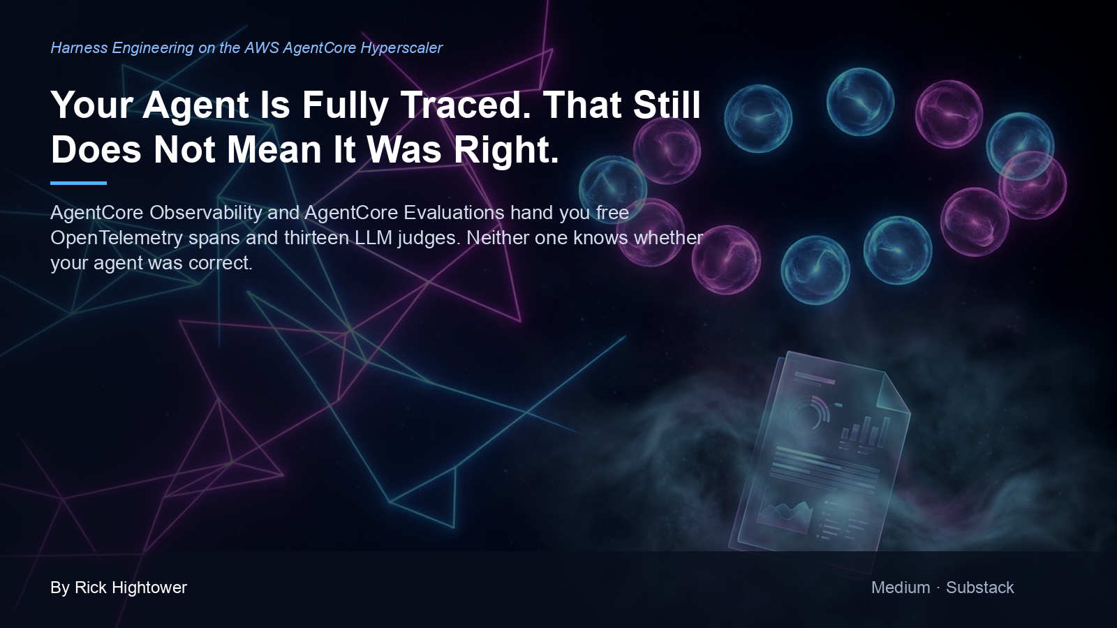Cover image for “Your Agent Is Fully Traced. That Still Does Not Mean It Was Right.” by Rick Hightower