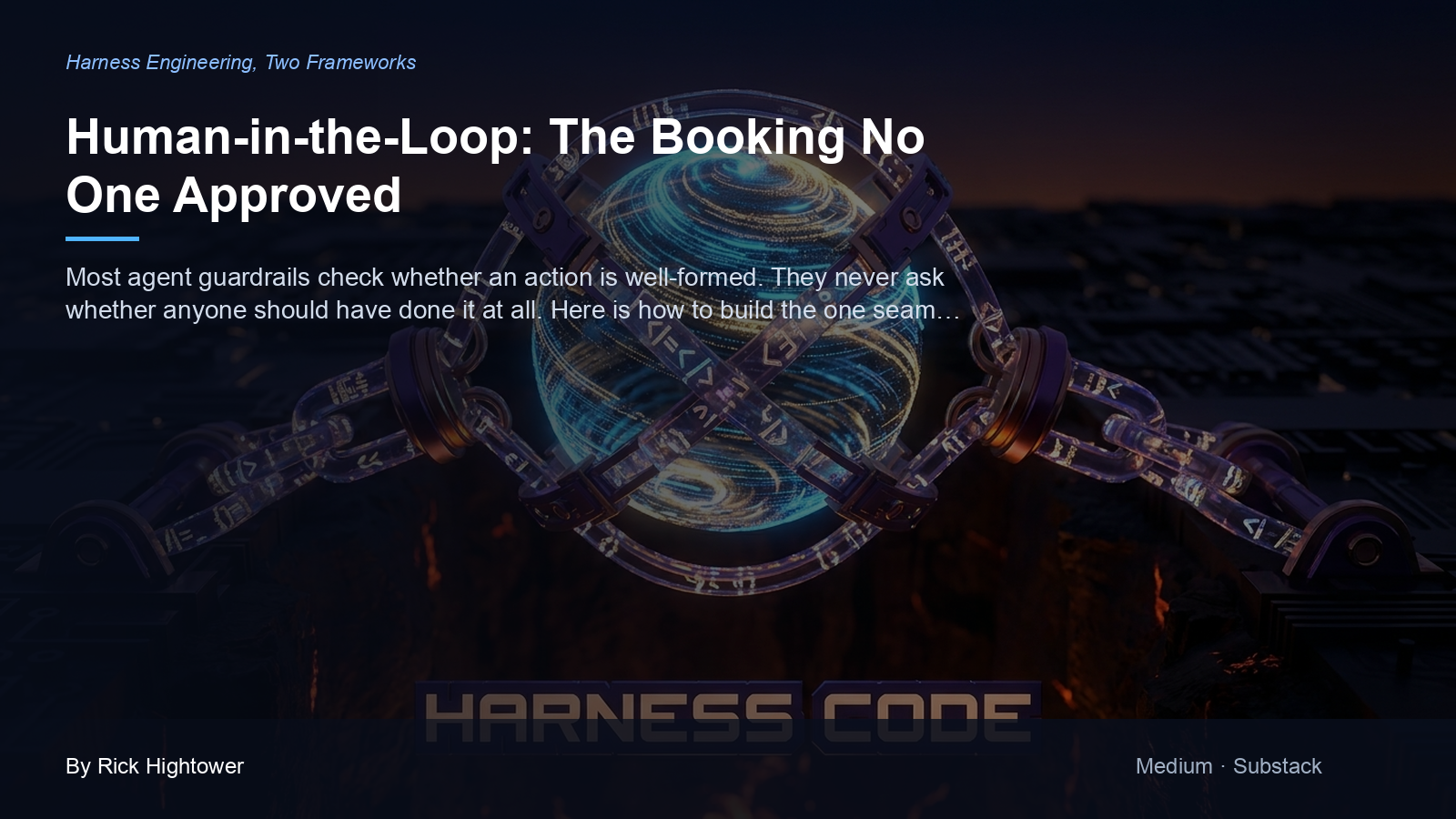Cover image for “Human-in-the-Loop: The Booking No One Approved” by Rick Hightower