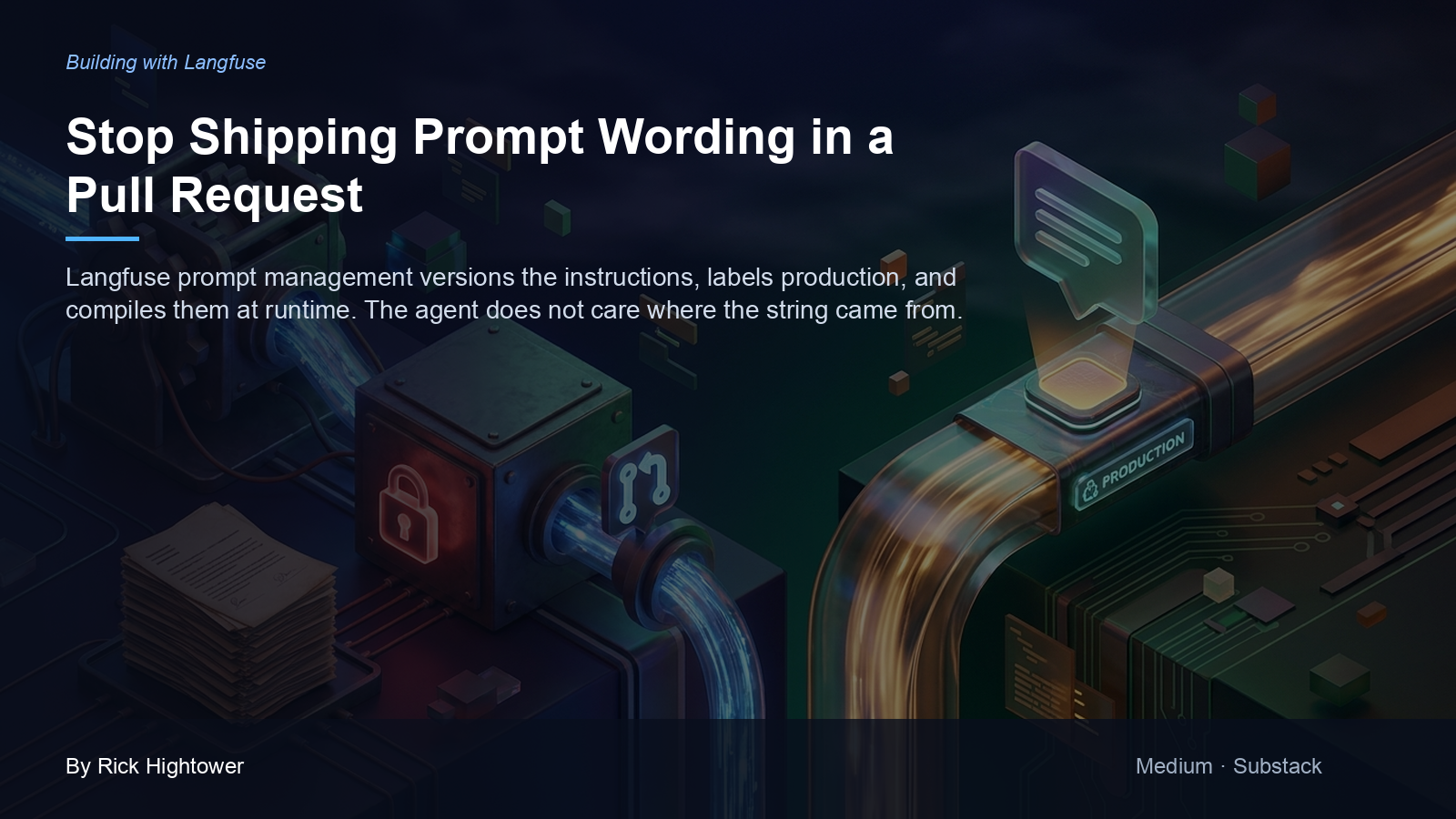 Cover image for “Stop Shipping Prompt Wording in a Pull Request” by Rick Hightower