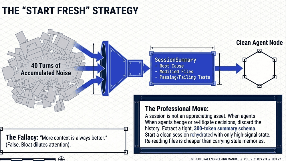 Start fresh with a structured summary