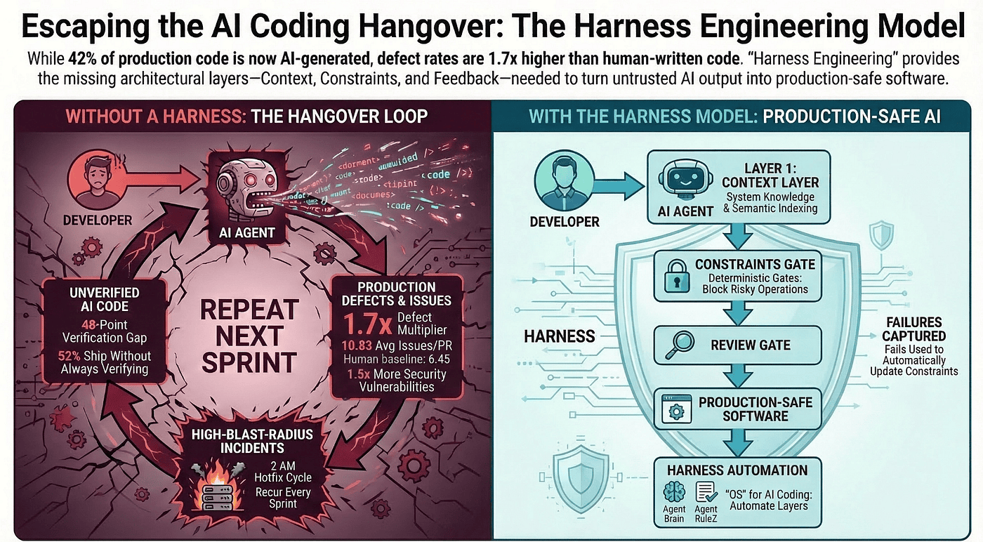 There is hope, you can escape the AI Coding Hangover by adopting Harness Engineering