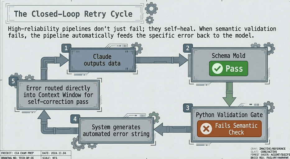 CCA Exam: Closed-Loop Retry Cycle