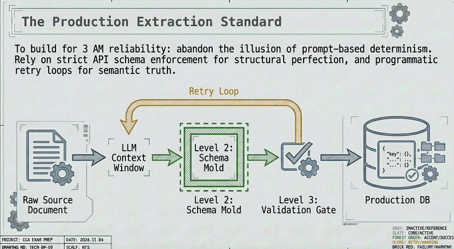 CCA: Production Extraction Standard. Retry Loop.