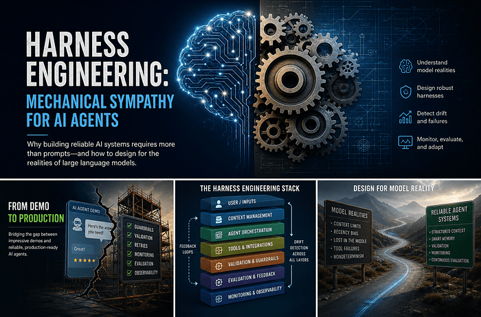 How harness engineering aligns AI systems with the actual behavior of LLMs — not our expectations.