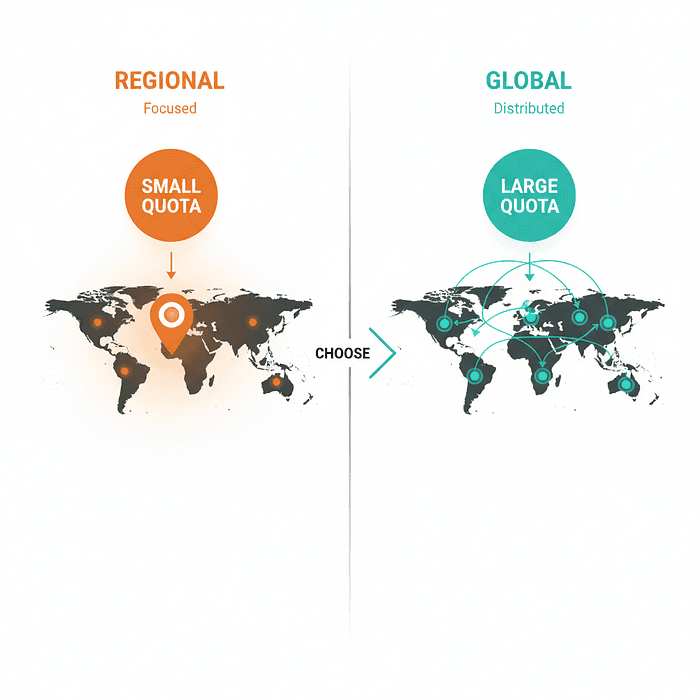 Vertex AI API and API Endpoint regions vs. Quotas