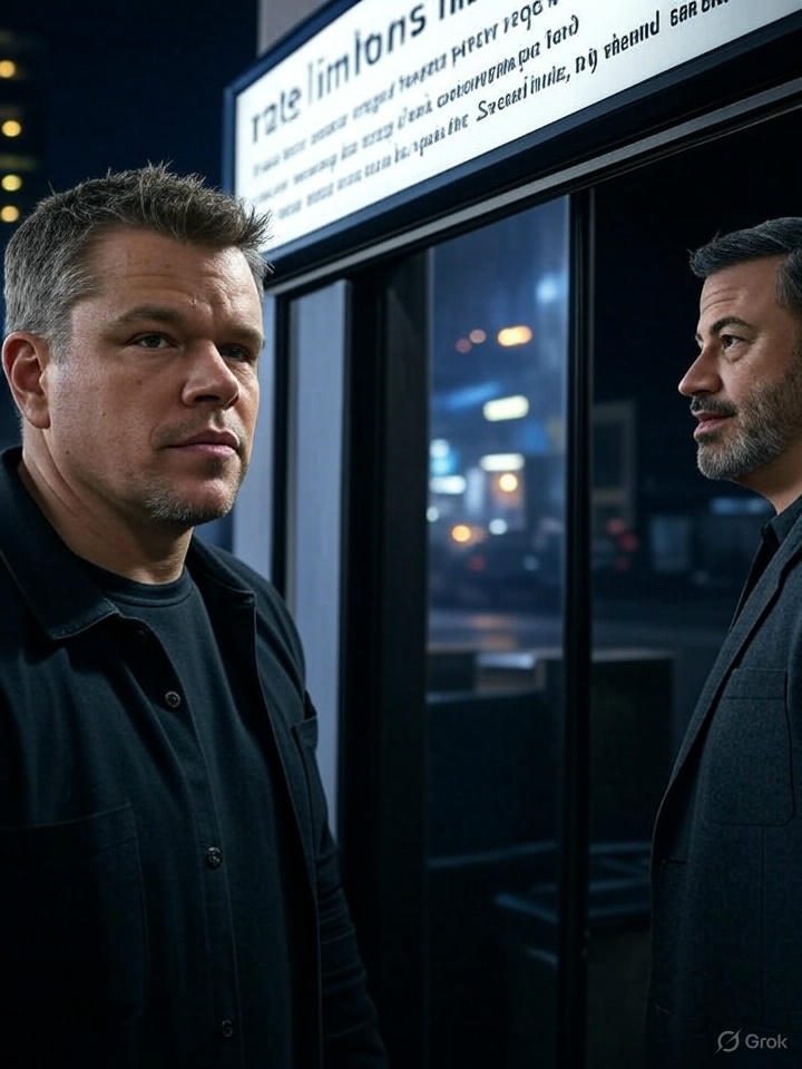 Matt Damon as a bouncer keeping out the riff raff