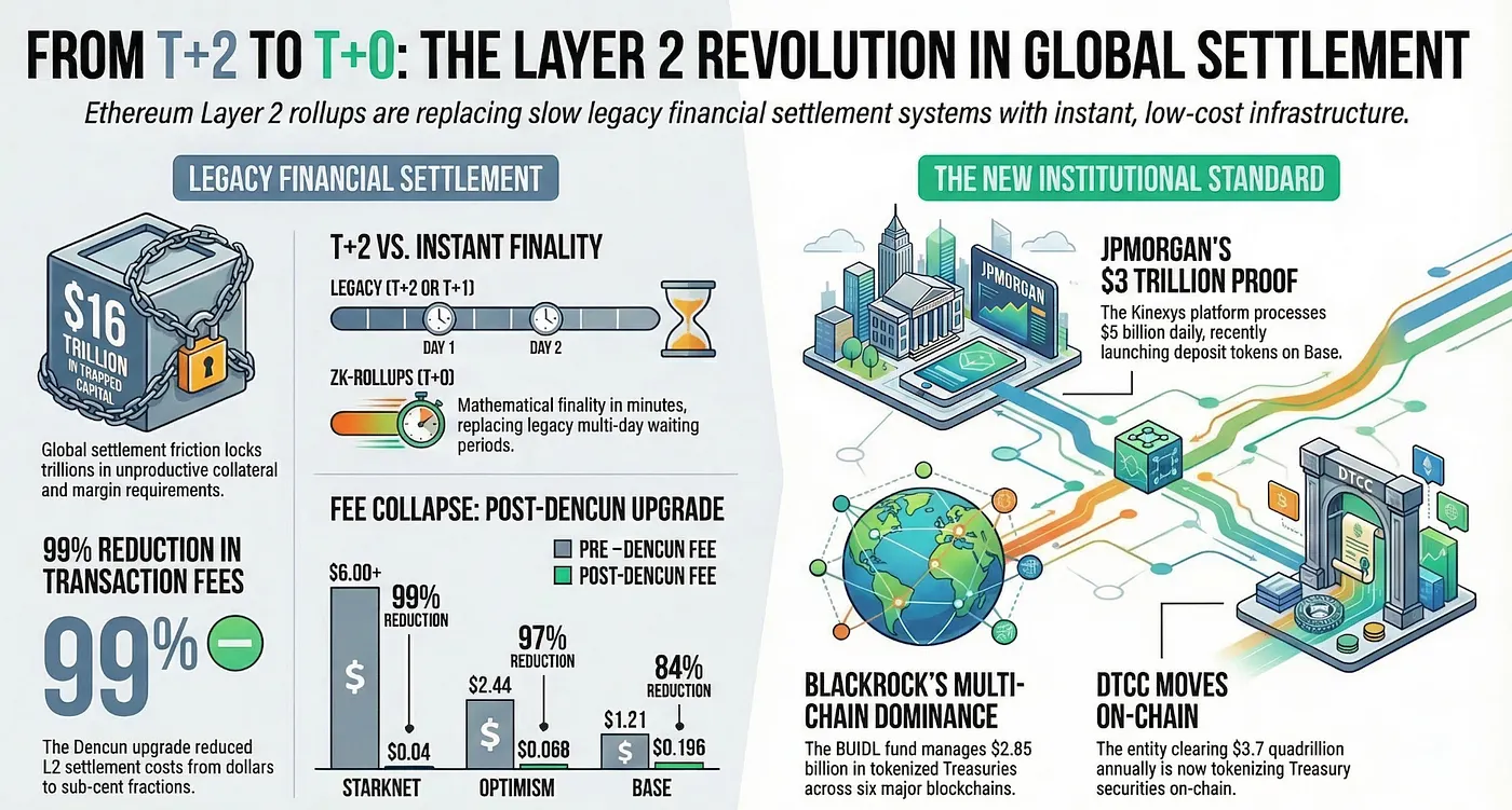 Wall Street's $3.7 Quadrillion Problem — From T+2 to T+0 on Blockchain and Ethereum